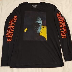 Hellraiser: Inferno’ Pinhead Horror Movie Long Sleeve Graphic Tee T-Shirt Size M
